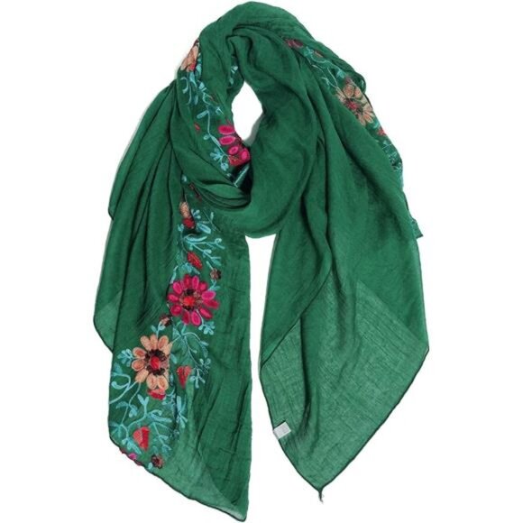 Scarves for Women Lightweight Fashion Lace Printed Wrap Scarfs - Picture 1 of 7